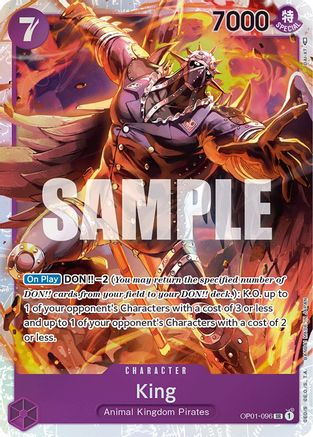 King (096) (OP01-096) - Romance Dawn Foil