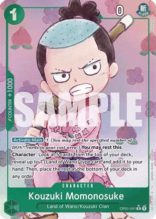 Kouzuki Momonosuke (Alternate Art) (OP01-041) - Premium Booster -The Best- Foil