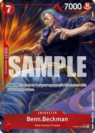 Benn.Beckman (Parallel) (OP09-009) - Emperors in the New World Foil