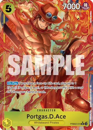 Portgas.D.Ace - PRB02-018 (Alternate Art) (PRB02-018) - Premium Booster -The Best- Vol. 2 Foil