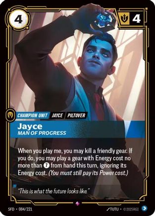 Jayce - Man of Progress (084/221) - Spiritforged Foil