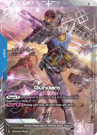 Gundam (Regional Championship 2nd Place) (ST01-001) - Gundam Promotional Cards Holofoil