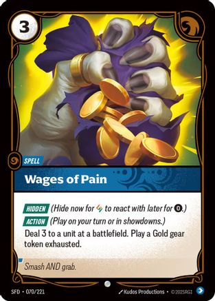 Wages of Pain (070/221) - Spiritforged Foil