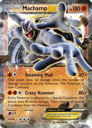 Machamp EX (37/98) [XY  Ancient Origins] Holofoil - Ultra Rare