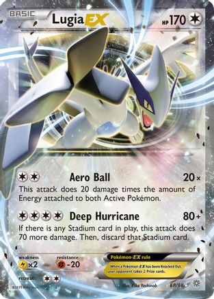 Lugia EX (068/98) [XY  Ancient Origins] Holofoil - Ultra Rare