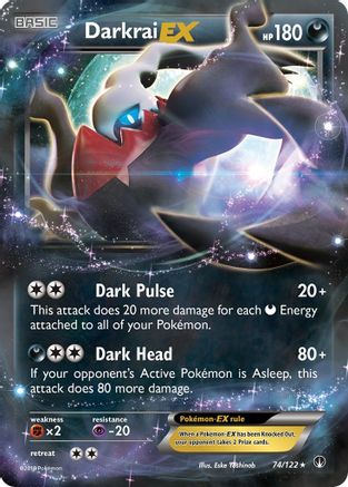 Darkrai EX (074/122) [XY  BREAKpoint] Holofoil - Ultra Rare