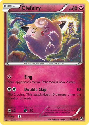 Clefairy (081/122) [XY  BREAKpoint] Reverse Holofoil - Common