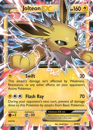 Jolteon EX (028/83) [Generations] Holofoil - Ultra Rare