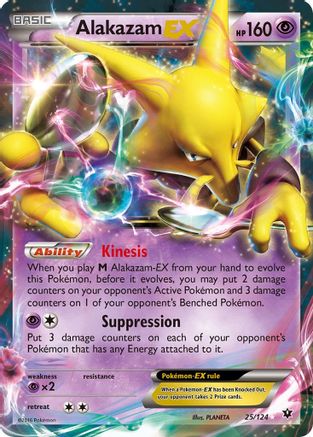 Alakazam EX (025/124) [XY  Fates Collide] Holofoil - Ultra Rare