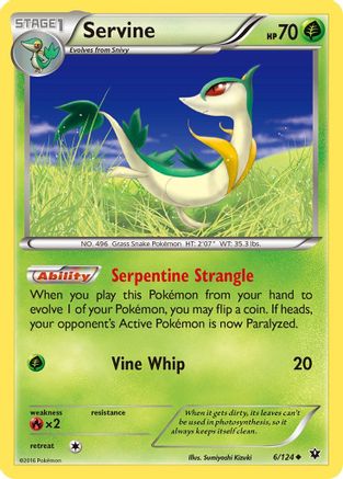 Servine (006/124) [XY  Fates Collide] - Uncommon
