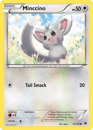 Minccino (087/124) [XY  Fates Collide] Reverse Holofoil - Common