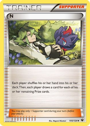 N (Supporter) (105/124) [XY  Fates Collide] - Uncommon