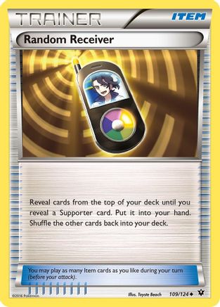 Random Receiver (109/124) [XY  Fates Collide] Reverse Holofoil - Uncommon