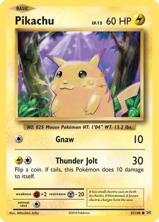 Pikachu (035/108) [XY  Evolutions] - Common