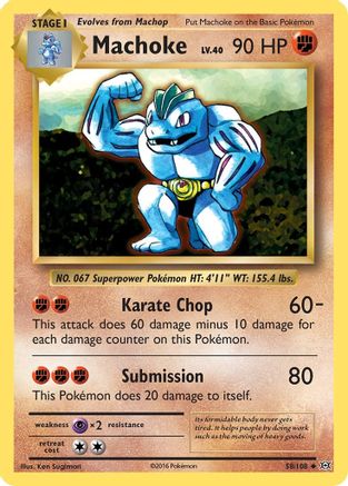 Machoke (058/108) [XY  Evolutions] Reverse Holofoil - Uncommon
