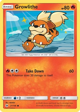 Growlithe (021/149) [SM Base Set] - Common