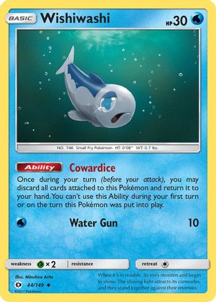 Wishiwashi (044/149) [SM Base Set] Reverse Holofoil - Uncommon