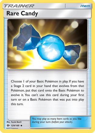 Rare Candy (129/149) [SM Base Set] Reverse Holofoil - Uncommon