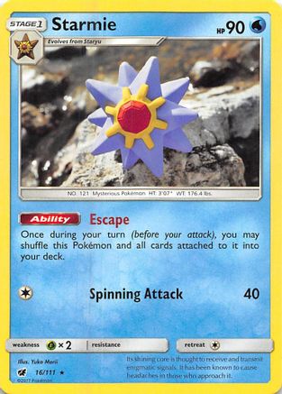 Starmie (016/111) [SM  Crimson Invasion] - Rare