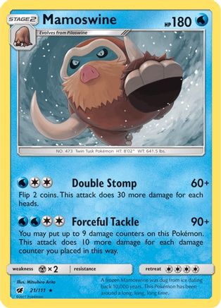 Mamoswine (021/111) [SM  Crimson Invasion] Reverse Holofoil - Rare