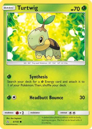 Turtwig (006/156) [SM  Ultra Prism] - Common