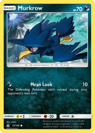 Murkrow (071/156) [SM  Ultra Prism] - Common