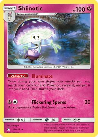 Shiinotic (093/156) [SM  Ultra Prism] - Rare