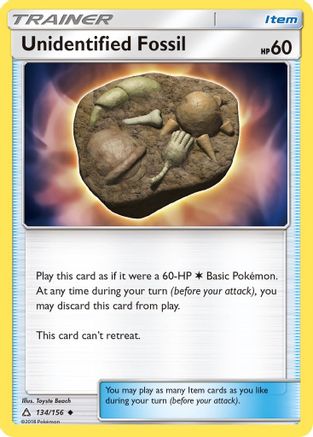 Unidentified Fossil (134/156) [SM  Ultra Prism] Reverse Holofoil - Uncommon