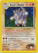 Brock's Rhydon (002/132) [Gym Heroes] Unlimited Holofoil - Holo Rare