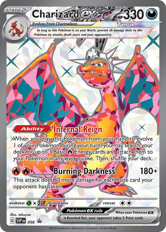 2023 POKEMON SVP EN-SV BLACK STAR PROMO #056 CHARIZARD EX PSA 10
