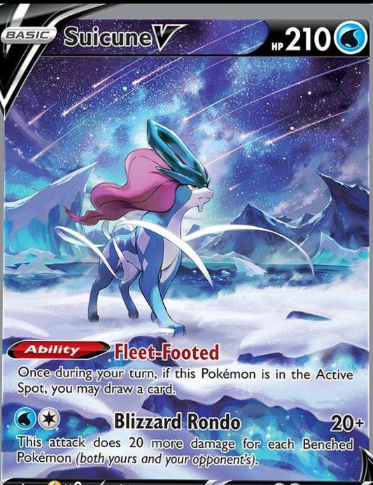 2023 Pokemon SWSH Sword & Shield Full Art Suicune V Galarian Gallery GG38 PSA 10