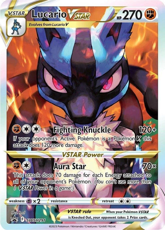 Pokemon 2023 Lucario VSTAR SWSH291 Black Star Promo Crown Zenith GEM MINT PSA 10