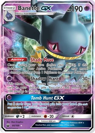 Banette GX (066/168) [SM  Celestial Storm] Holofoil - Ultra Rare