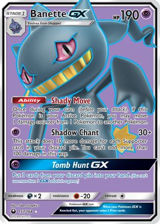 Banette GX (Full Art) (157/168) [SM  Celestial Storm] Holofoil - Ultra Rare