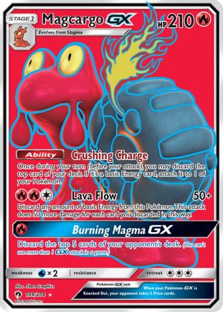 Magcargo GX (Full Art) (198/214) [SM  Lost Thunder] Holofoil - Ultra Rare