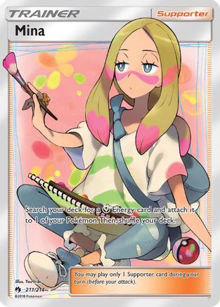 Mina (Full Art) (211/214) [SM  Lost Thunder] Holofoil - Ultra Rare