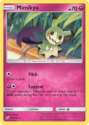 Mimikyu (112/181) [SM  Team Up] - Rare