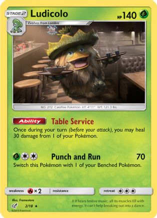 Ludicolo (002/18) [Detective Pikachu] Holofoil - Rare