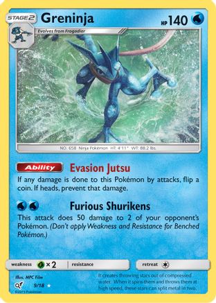 Greninja (009/18) [Detective Pikachu] Holofoil - Holo Rare