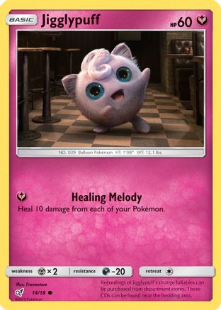 Jigglypuff (Holo Common) (014/18) [Detective Pikachu] Holofoil - Common