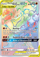 Marshadow & Machamp GX (Secret) (221/214) [SM  Unbroken Bonds] Holofoil - Secret Rare