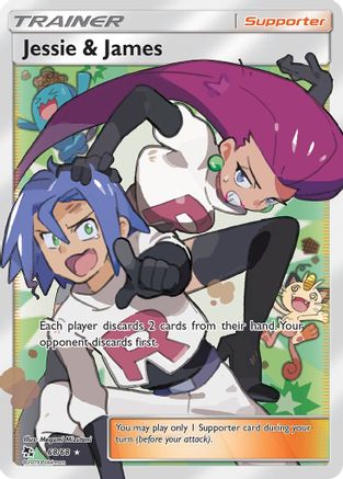 Jessie & James (Full Art) (068/68) [Hidden Fates] Holofoil - Ultra Rare