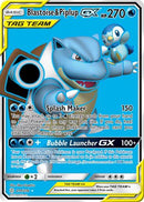 Blastoise & Piplup GX (Full Art) (214/236) [SM  Cosmic Eclipse] Holofoil - Ultra Rare