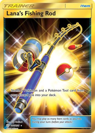 Lana's Fishing Rod (Secret) (266/236) [SM  Cosmic Eclipse] Holofoil - Secret Rare