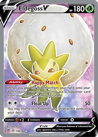 Eldegoss V (Full Art) (176/192) [SWSH02 Rebel Clash] Holofoil - Ultra Rare