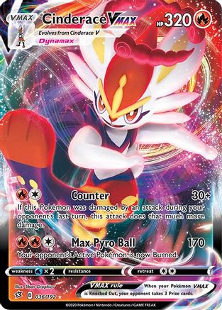 Cinderace VMAX (036/192) [SWSH02 Rebel Clash] Holofoil - Ultra Rare