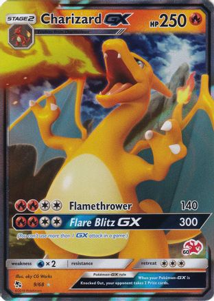Charizard GX (#60 Charizard Stamped) (009/68) [Battle Academy] Holofoil - Promo