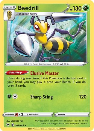 Beedrill (003/185) [SWSH04 Vivid Voltage] Reverse Holofoil - Rare