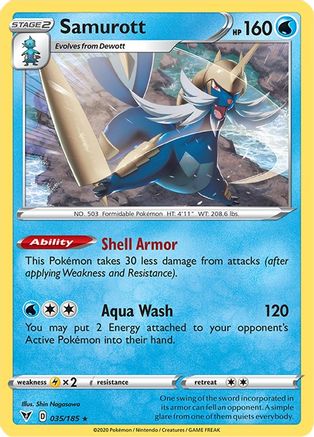 Samurott (035/185) [SWSH04 Vivid Voltage] - Rare