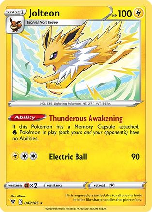 Jolteon (047/185) [SWSH04 Vivid Voltage] - Rare